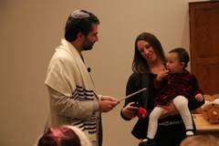 baby naming at Beth Shalom